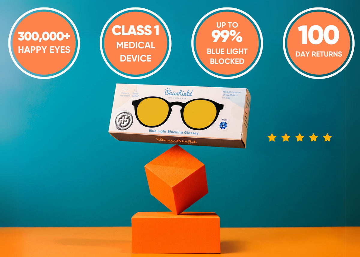 Amber Anti blue light glasses for Men Women