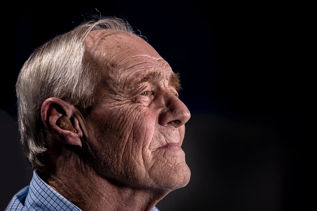 An aged white man
