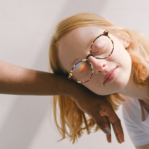 So we created blue light blocking glasses for kids