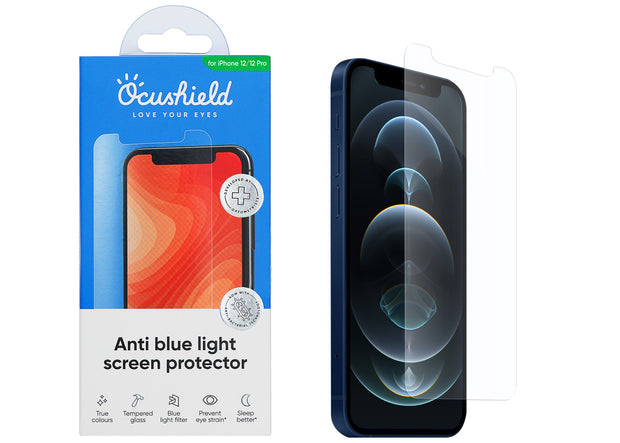 Ocushield anti blue light screen protector for iPhone 12 and iPhone 12 Pro