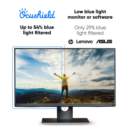 How do low blue light monitors and software compare?