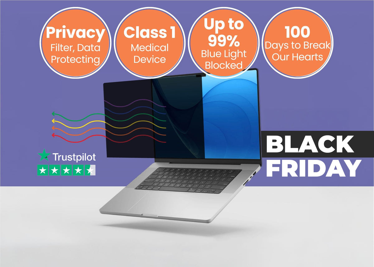Anti blue light privacy filter for MacBook Air & Pro