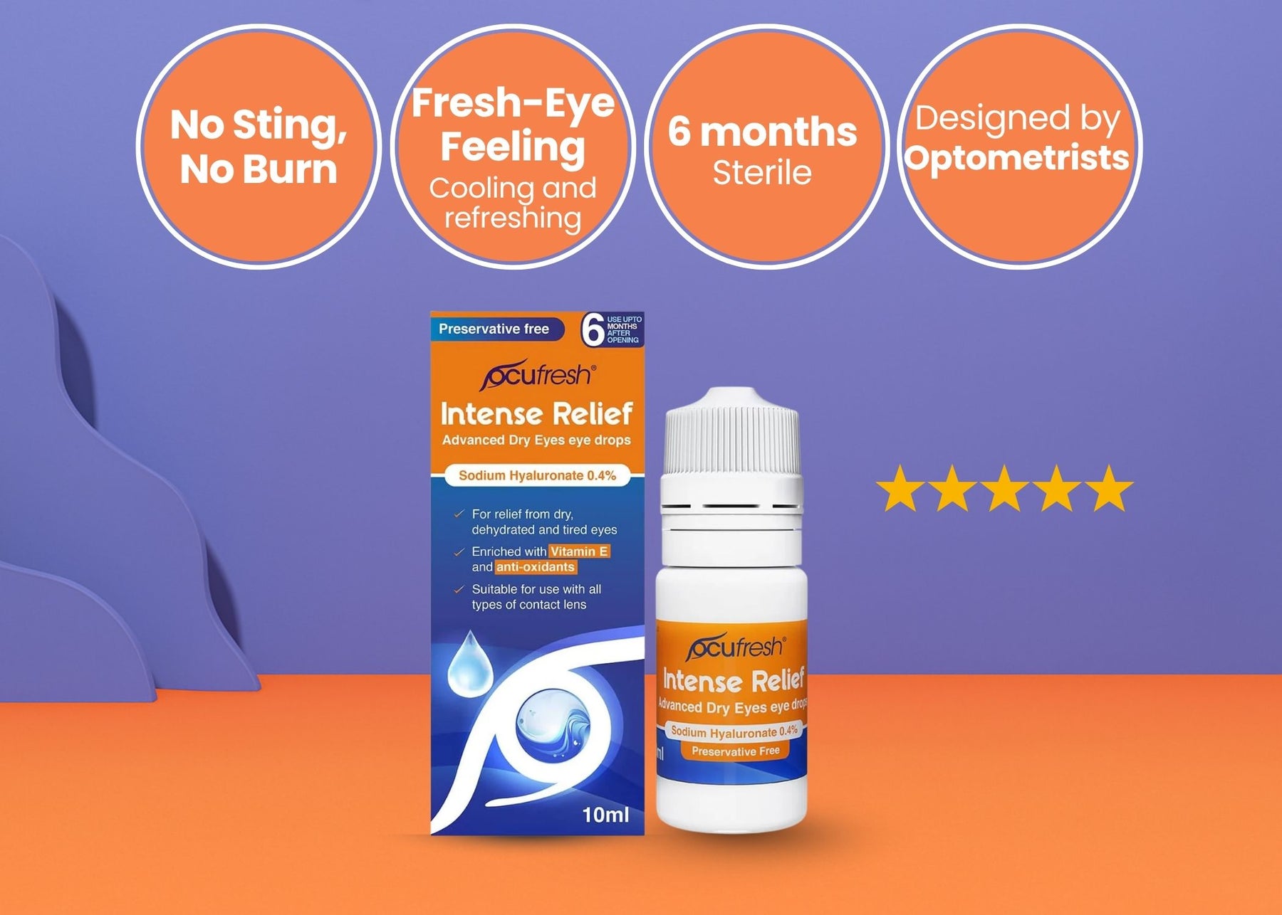 Ocufresh Preservative Free Intense Eye Drops | Ocushield Ocufresh Preservative Free Intense Eye Drops | Ocushield