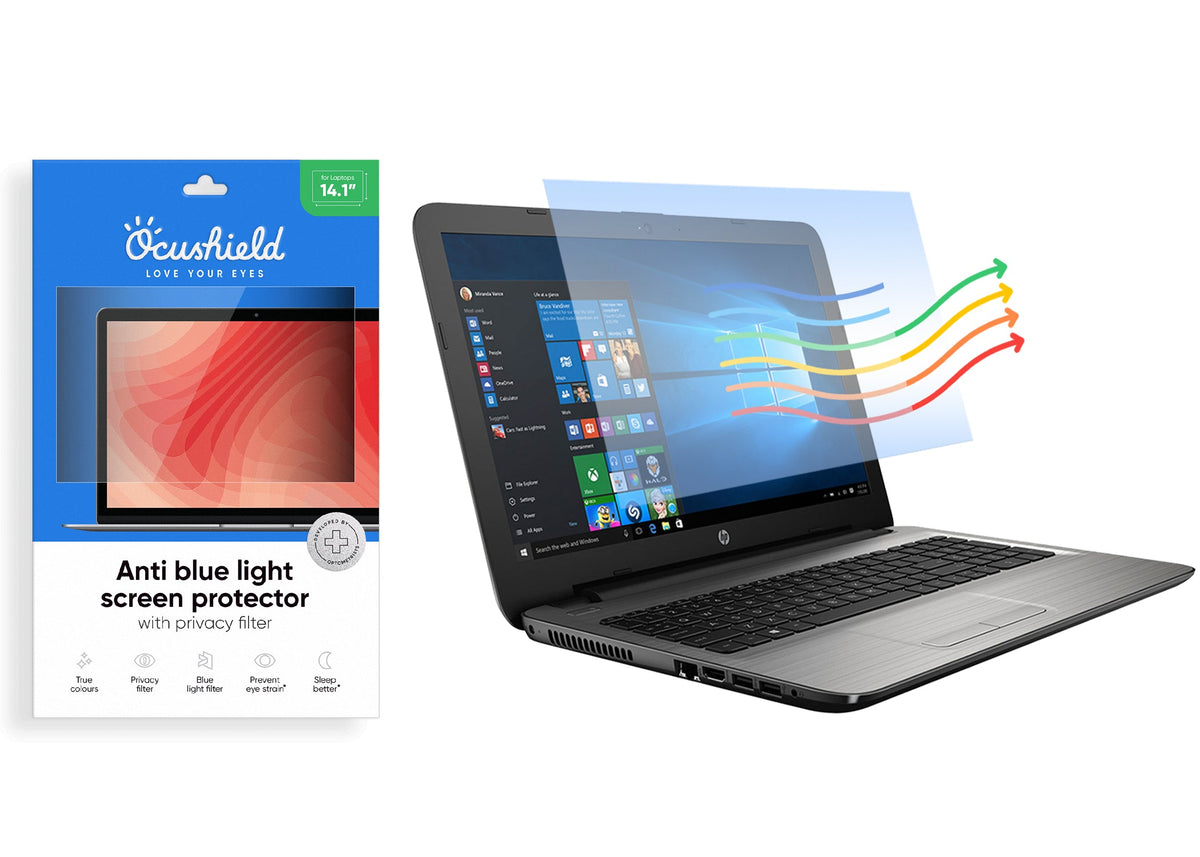 Anti blue light screen protector for laptops, monitors and PCs