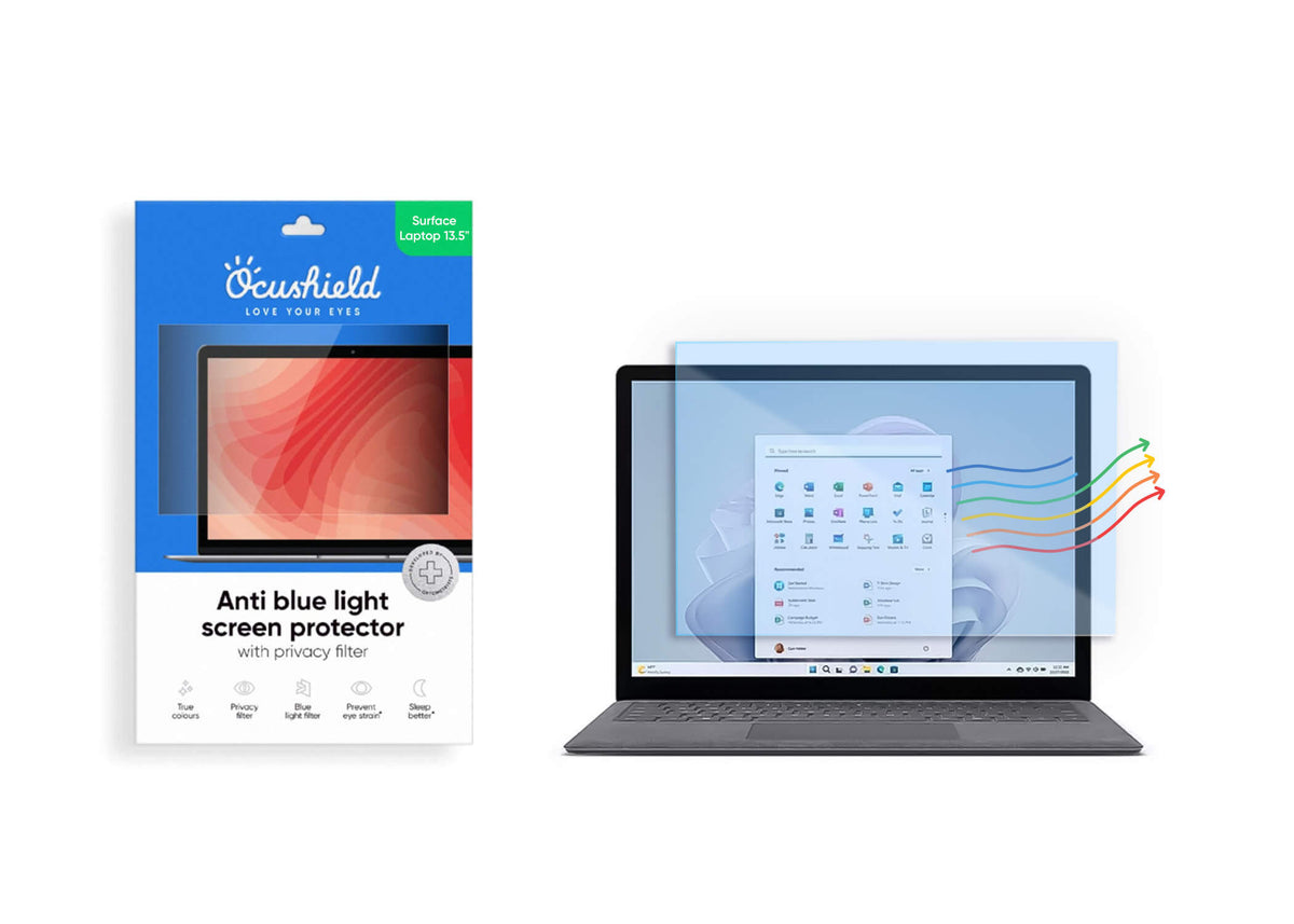 Anti blue light screen protector for laptops, monitors and PCs