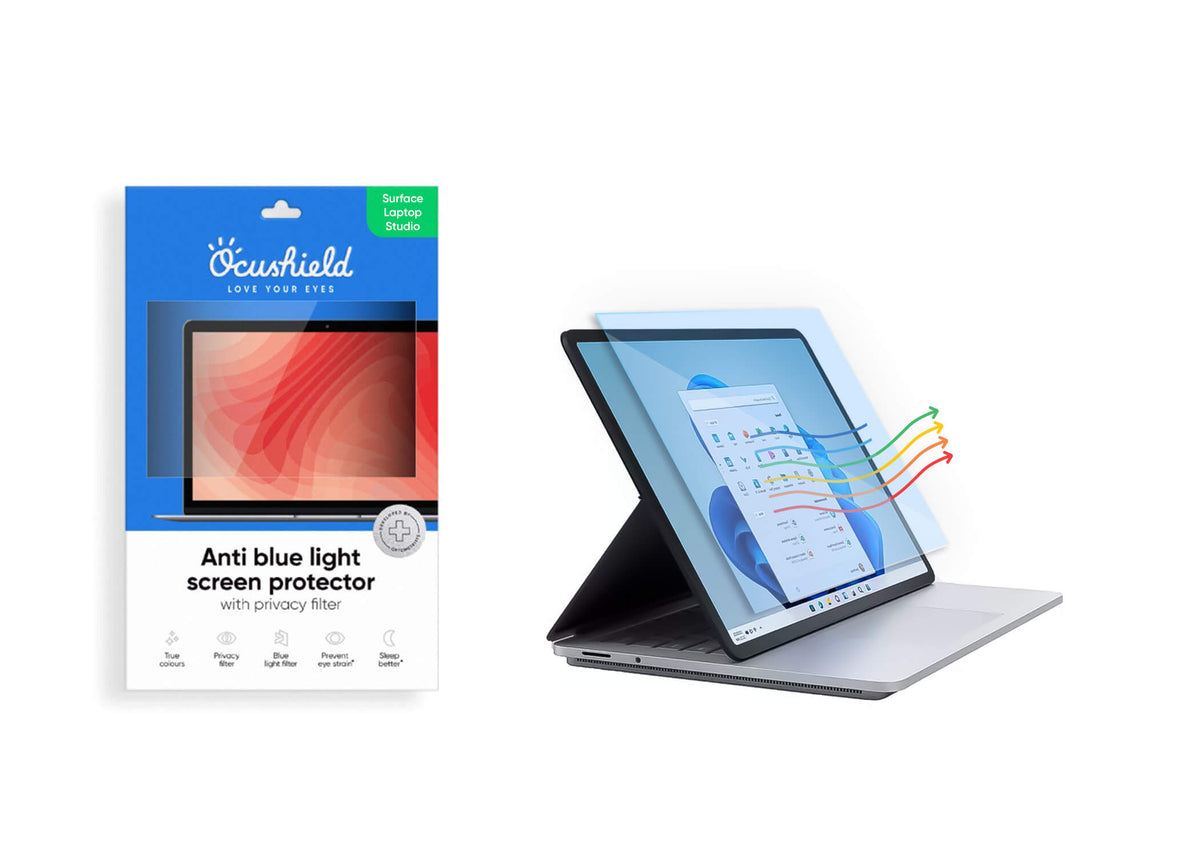 Anti blue light screen protector for laptops, monitors and PCs