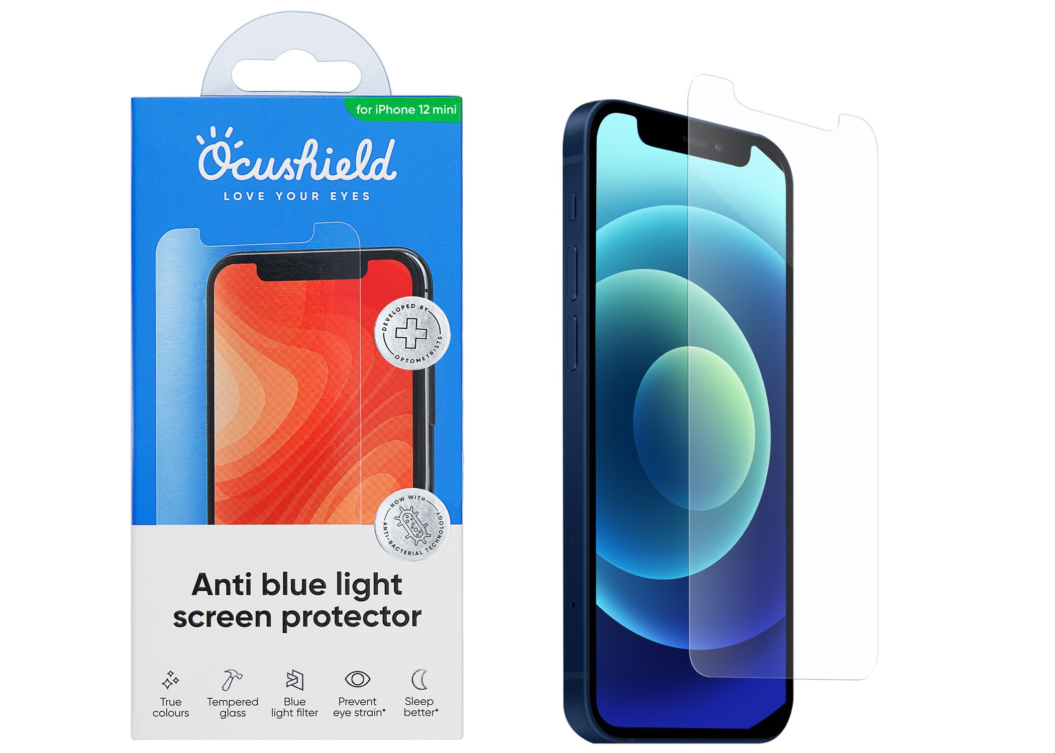 Ocushield anti blue light screen protector for iPhone 12 Mini #model_iphone-12-mini