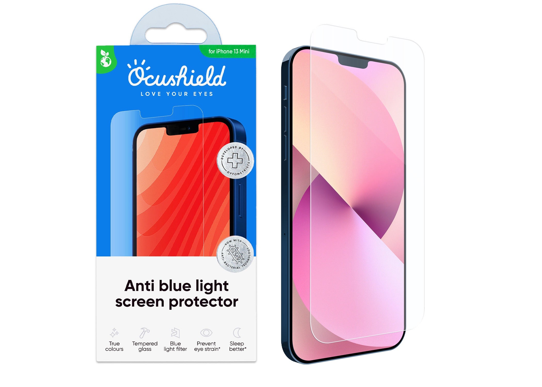 Ocushield anti blue light screen protector for iPhone 13 mini  #model_iphone-13-mini